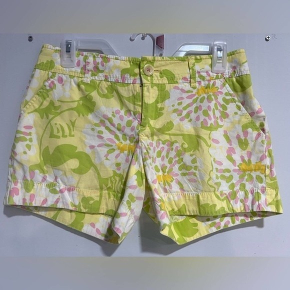 Lilly Pulitzer Jubilee‎ Shorts Anniversary summer bright floral Size 2